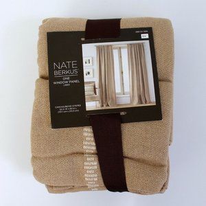 Nate Berkus Canvas/Beige Stripe One Window Panel